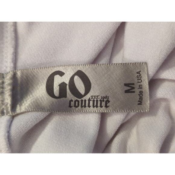 Go Couture White Rust & Gray Dip Dye Ombre V-Back Mini Shift Dress Size M - Picture 10 of 10